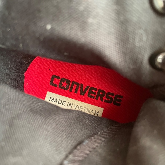 Converse All Star Chuck Taylor Womens US 6 Black Hidden Heel Wedge Crayon Bottom - Picture 4 of 9